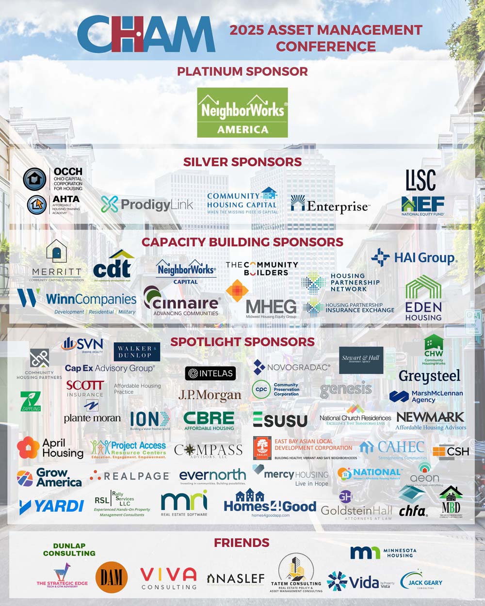 CHAM 2025 Conference Sponsors